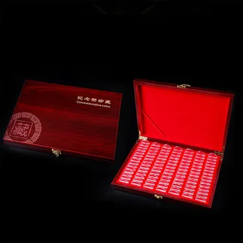 

100pcs Display Cases Safety Capsules Multipurpose Gift Storage Container Wooden Box Wide Use Coin Holder Portable With Pad