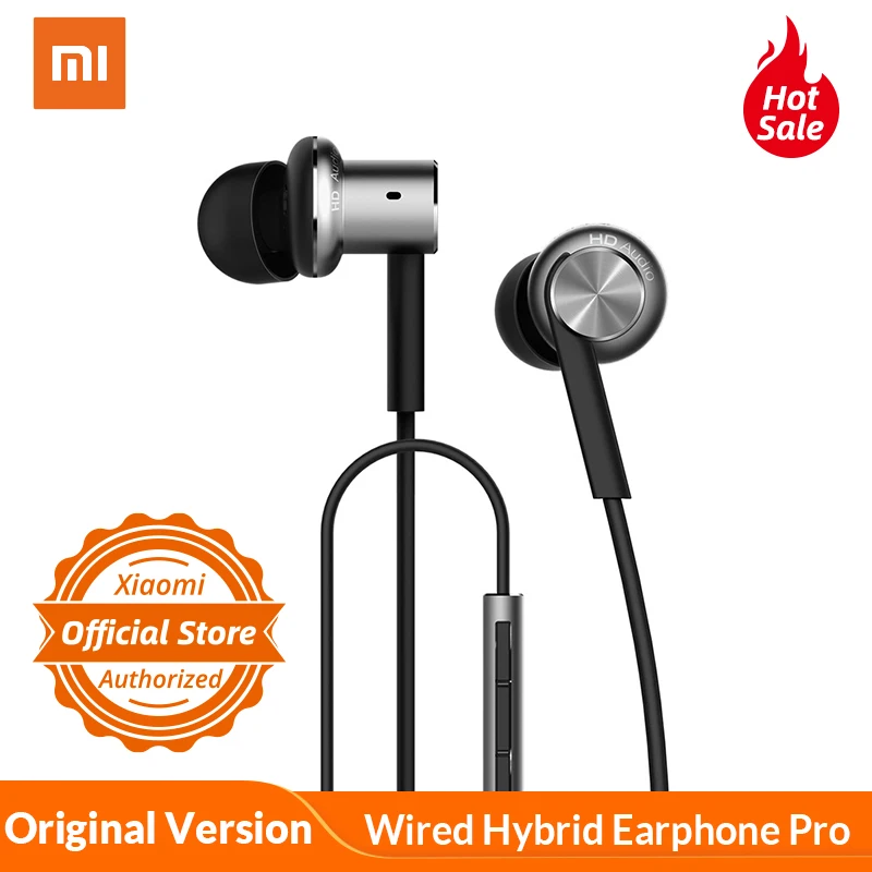 Оригинальные гибридные наушники Xiaomi Mi Headset Pro HD проводные с микрофоном для mi 8 6x