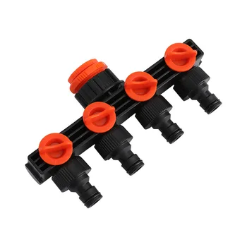 

Garden Hose Pipe Splitter jardin Drip Irrigation Plant Garden Tools 4 Way Water Tap Connectors Quick Thread Adaptor WATER CAN