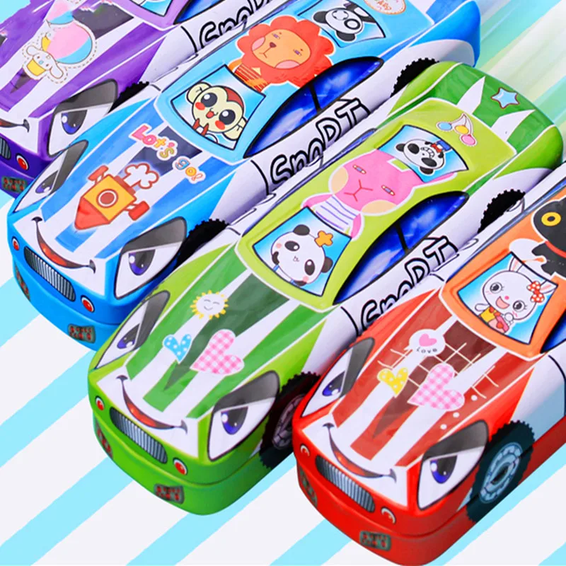 Креативный пенал с милыми животными стильный чехол для карандашей Железный