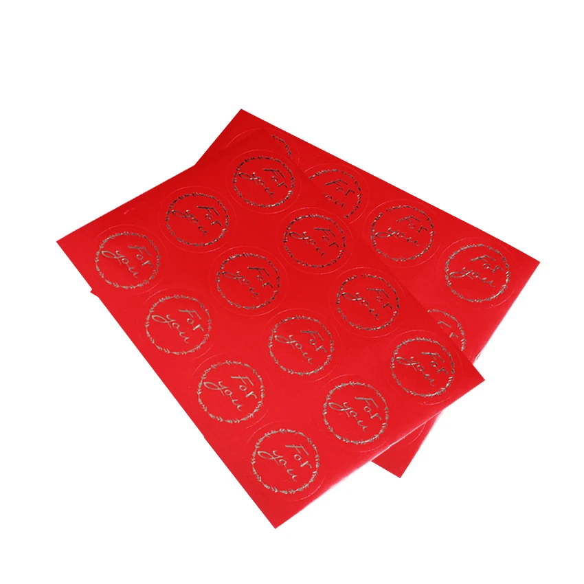 

120pcs/lot Chinese vintage Red"For you"bronzing garland round self-adhesive stickers seal labels Gift