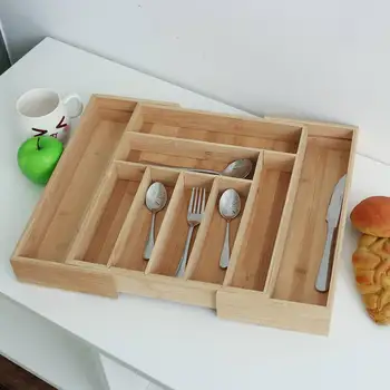 

Bamboo Drawer Cutlery Utensils Tray Store Organizer Drawer Kitchen Tools Drawer Divider Kitchen Storage Cabinet Bamboo Drawers