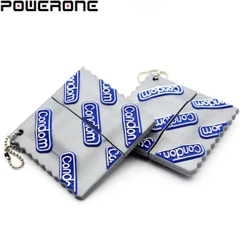 

POWERONE Brand new condom Usb 2.0 Usb Flash Drive pendrive 4GB 8GB 16GB 32GB 64GB usb creativo Pendrives Memory stick