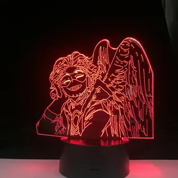 

MY HERO ACADEMIA Izuku All Might Shoto 3D LED ANIME LAMP Nightlights Boku no Hero Academia Visual Night Light Lamp For Gift