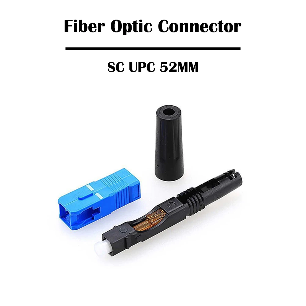 500 шт. SC UPC/APC Волоконно оптический разъем SM одиночный режим 55 мм FTTH APC ≤ 0.3 дБ/≤ 0 5 дБ