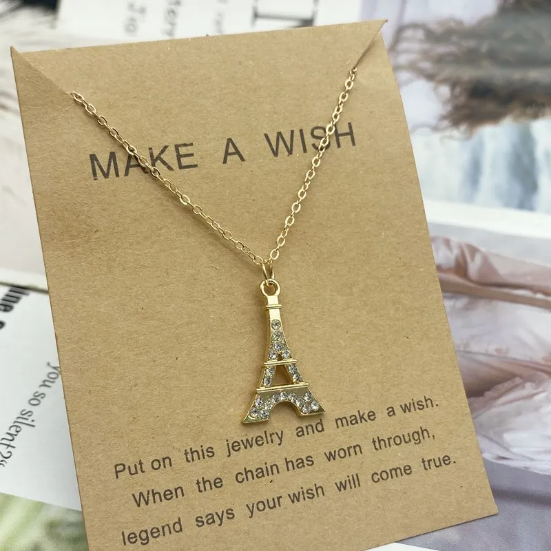 2021 New Fashion Summer Necklace Crystal Women Pendant Neck Jewelry Gift For Friend Wholesale Rhinestone Necklace Wholesale