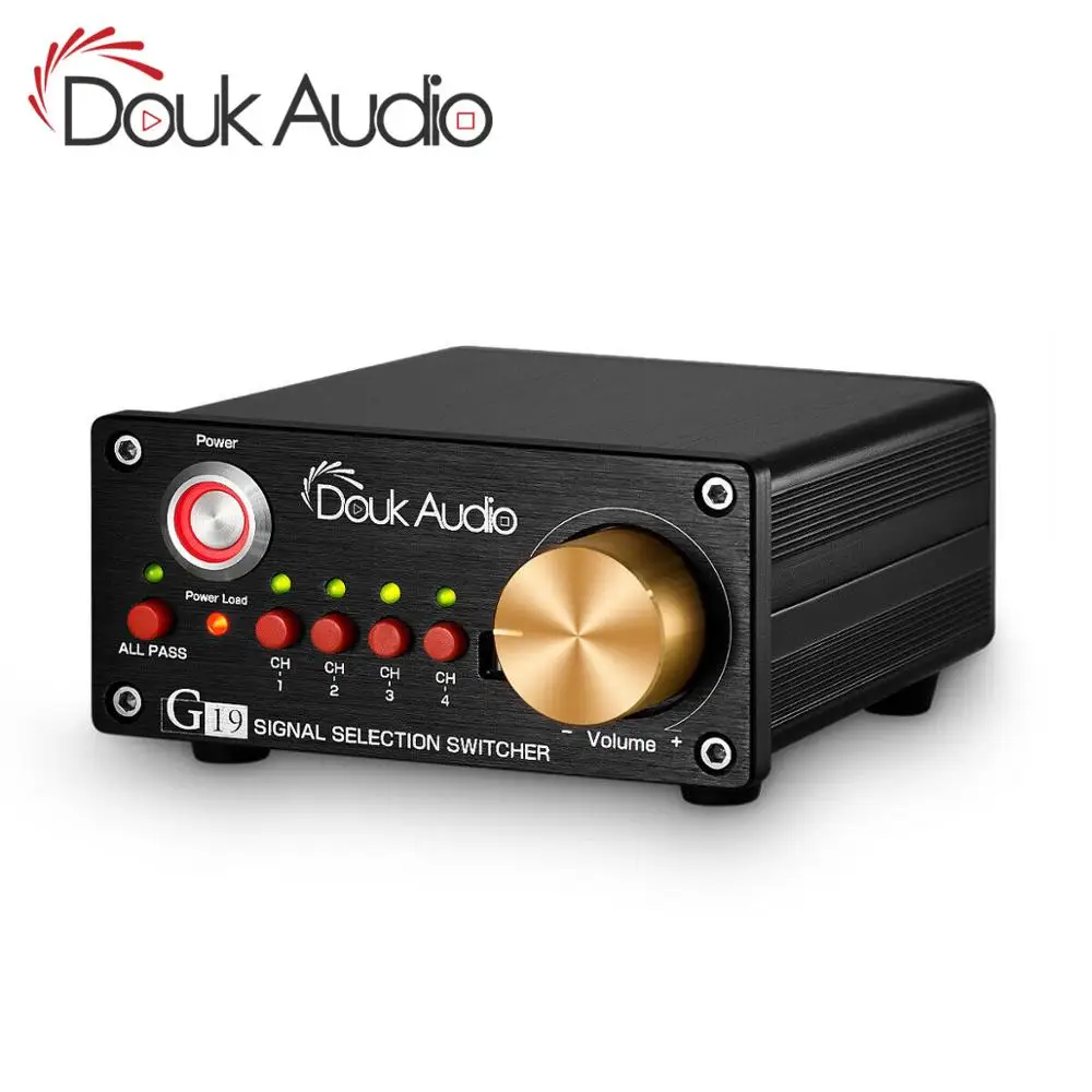 Douk audio 4-weg Stereo RCA Audio Manuelle Switcher Box Verstärker Lautsprecher Selector Splitter Douk audio 4-weg Stereo RCA Audio Manuelle Switcher Box Verstärker Lautsprecher Selector Splitter