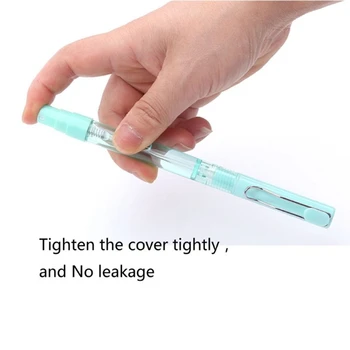 

4 Colors Portable Empty Alcohol Spray Pen Portable Refillable Mister Gel Pen Kit K9FC