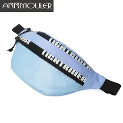 Annmouler поясная сумка для женщин большой емкости поясная сумка полиэстер поясная сумка двойная молния нагрудная сумка 3 цвета поясная сумка