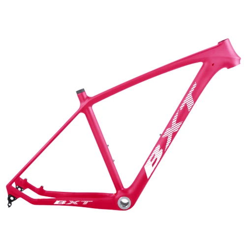 BXT T800 Карбон 29er MTB рама 160 мм дисковые тормоза горный полный карбоновая рама 29 рама карбоновая для горного велосипеда 142*12 или 135*9 мм - Цвет: full pink