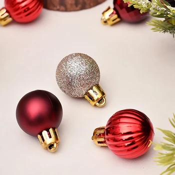

99pcs Christmas Tree Ball Ornaments 3cm Plastic Ball Ornaments Gift Box Combination Christmas Home Party Decoration Accessories