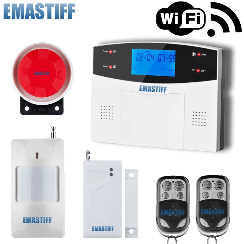 Wi Fi GSM PSTN система сигнализации беспроводные и проводные детекторы реле умного