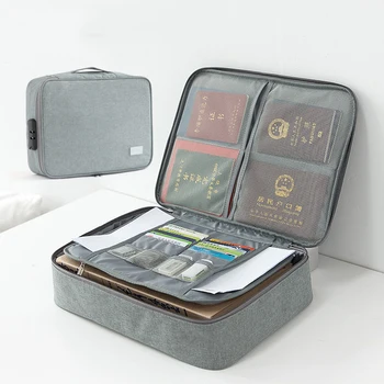 

Cationic Cloth File Certificate Storage Bag Document Passport Organizer Pouch Business Travel Ipad Passport Holder Accessories