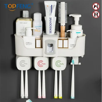 

Multi-function toothbrush holder, toothpaste squeeze, Washing Storage Box
