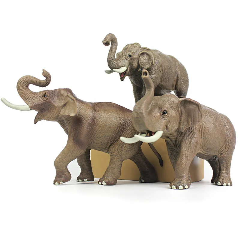 

Cross Border Model Wild Animal Zoo Model African Elephant Asian Elephant Model CHILDREN'S Toy Decoration Plug And Socket