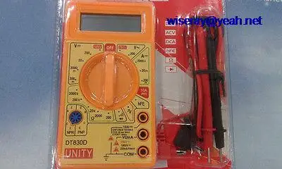 DHL/EMS 20 шт студентов обучения простой портативный цифровой мультиметр DT-830D+ pen-A7