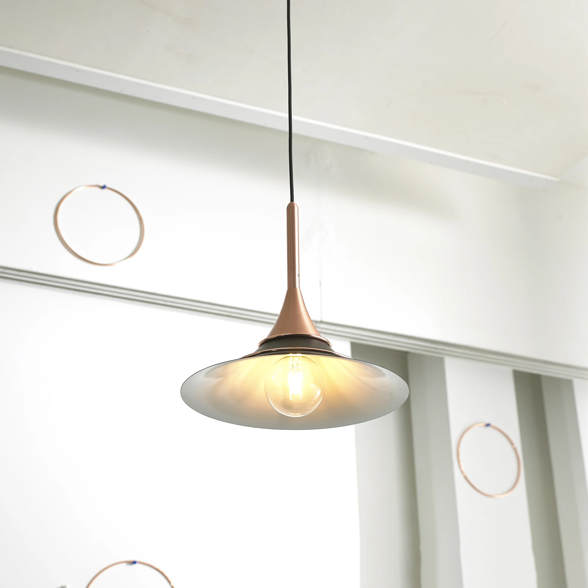 Trendy Home Products Horn Shape Pendant Lamp Interior Lighting Coffee Shop Pendant Light hanging lamp
