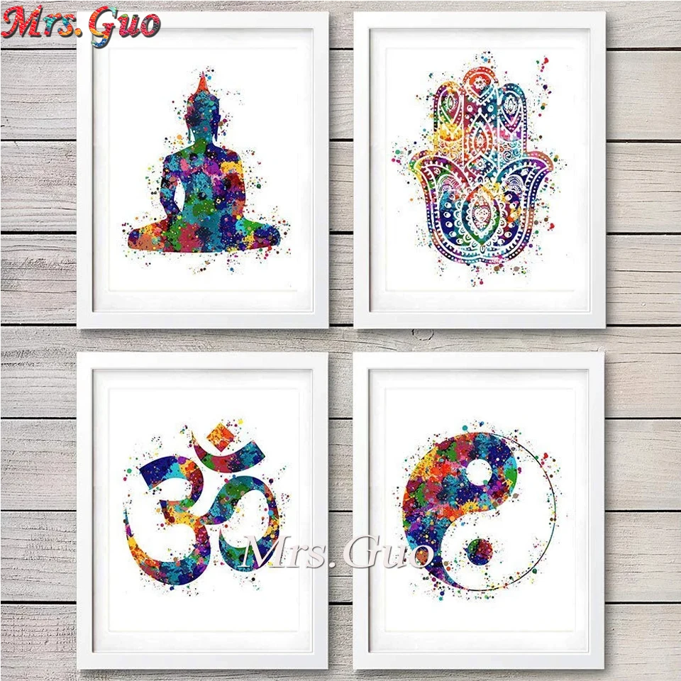 5D алмазная вышивка Мандала Рука Фатимы полноразмерная/круглая живопись Йога