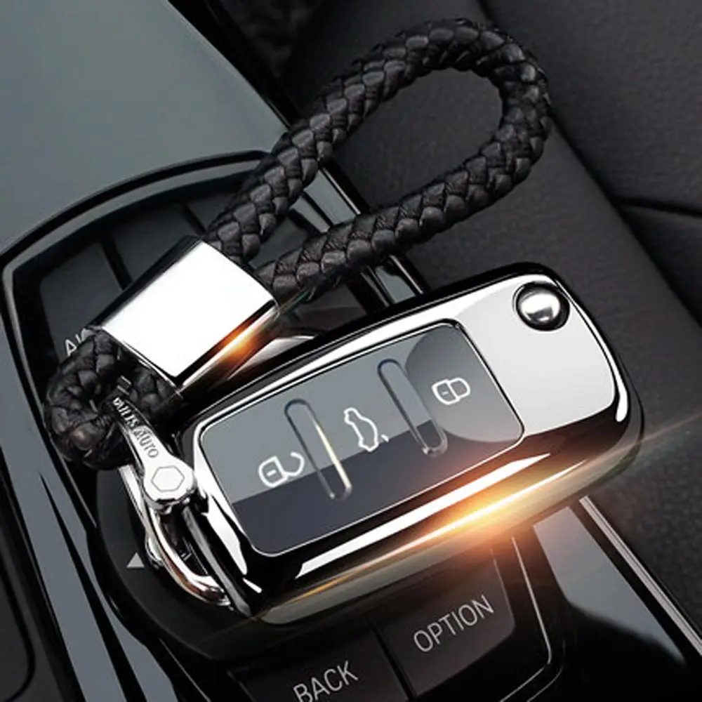 Option 10 Для Volkswagen VW Passat Golf 6 для Jetta Golf Bora Polo Sagitar Tiguan Lavida Santana Touran складной чехол с 3 кнопками для автомобильных ключей - Название цвета: Option 10