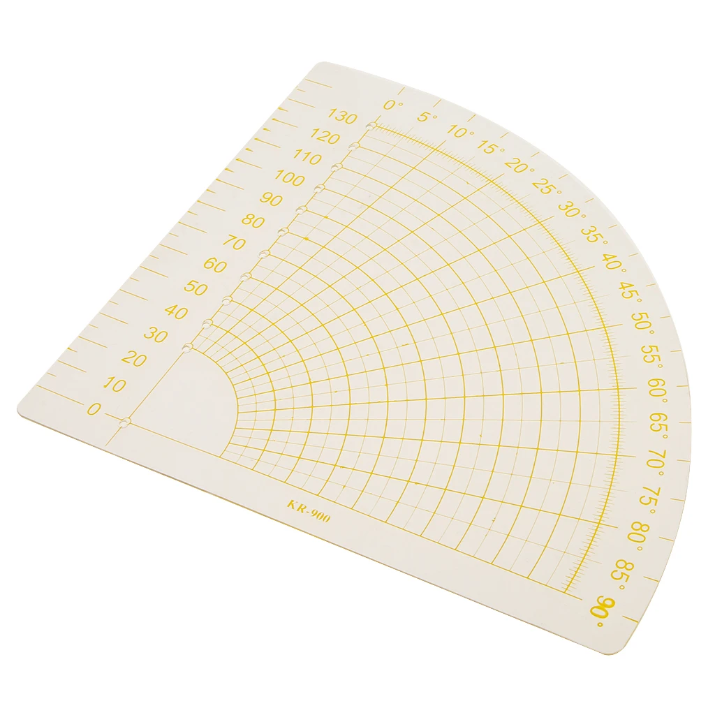 1 Piece 18x16cm Plastic Sector Shaped Quilting Patchwork Template Ruler Sewing Craft