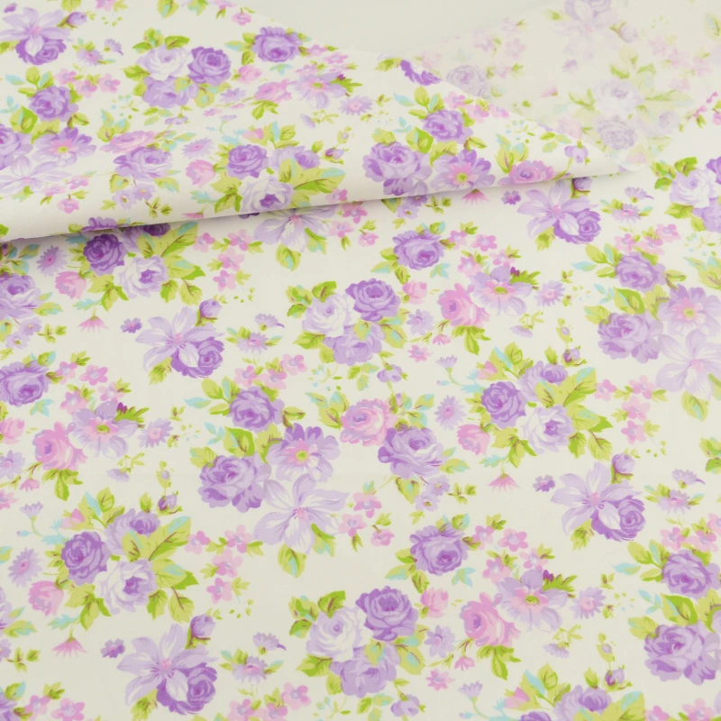 50x100cm Teramila Telas цветы Дизайн 50x100 см/шт лоскутное изделие из хлопчатобумажной ткани DIY одеяла домашний швейный материал ткань платье подушка для дома - Цвет: 50x100cm