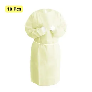 

50PCS Coverall Suit Disposable Protective Isolation Gown Clothing Factory Hospital Safety Clothing Protection Coveralls