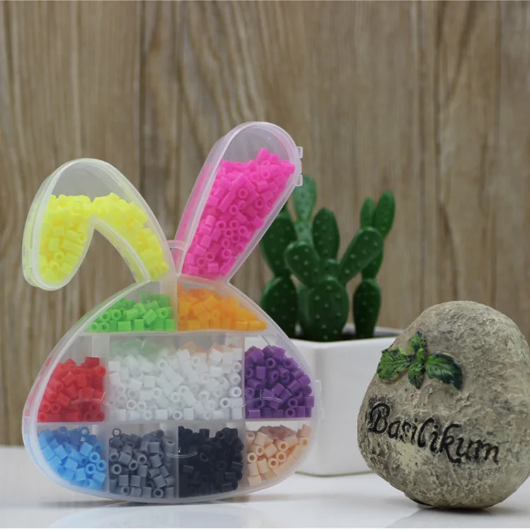 Мультфильм Fight Beans в штучной упаковке 5 мм Bean Puzzle Набор ручной работы DIY обучающая головоломка горох Кролик шаблон игрушка
