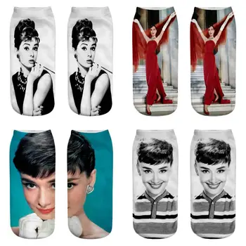 

Women Cotton Cute Three-dimensional People Printing Cartoon Anime Straight Socks Casual Personality Fashion New Socks Female