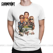 Винтажная голливудская Футболка с принтом "Once Upon A Time", Мужская хлопковая футболка, футболка с короткими рукавами и рисунком из фильма "Criminal Cliff", идея подарка