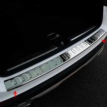 

Stainless Steel Rear Bumper Sill Protector Cover Trim For Mercedes-Benz GLC 2018