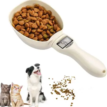 

Pet Food Measuring Scoop Precise Dog Food Measuring Cup Detachable Cat Food Digital Scale Spoon with LCD Display