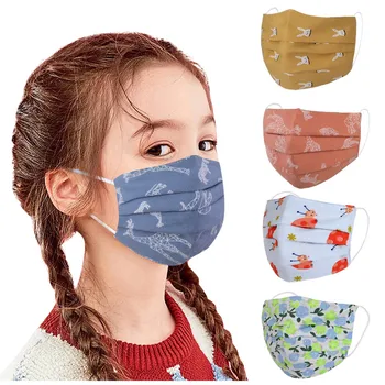 

Mascarillas Para Ninos Print Washable Safet Protect Dustproof Haze Face Mask Masque Respirator Reusable Mask For Children