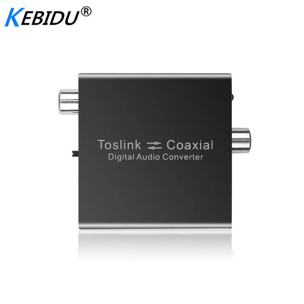 Kebidu цифровой аудио конвертер оптический SPDIF Toslink коаксиальный и Оптический