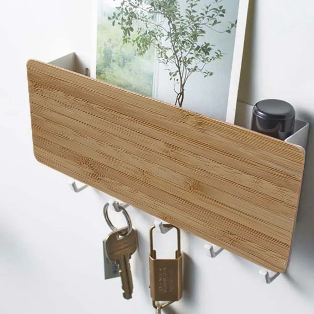 Space Saving Home Wall Hook Storage Rack Vintage Key Wooden Hanger Hallway Decorative Room Small Bedroom Door Back | Дом и сад