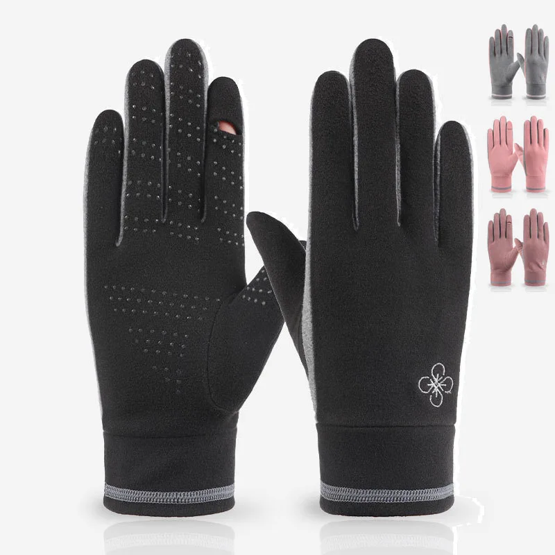 

Winter Women Knitted Gloves Touch Screen High Quality Male Mitten Thicken Warm Wool Cashmere Solid Men Business Gloves Autumn