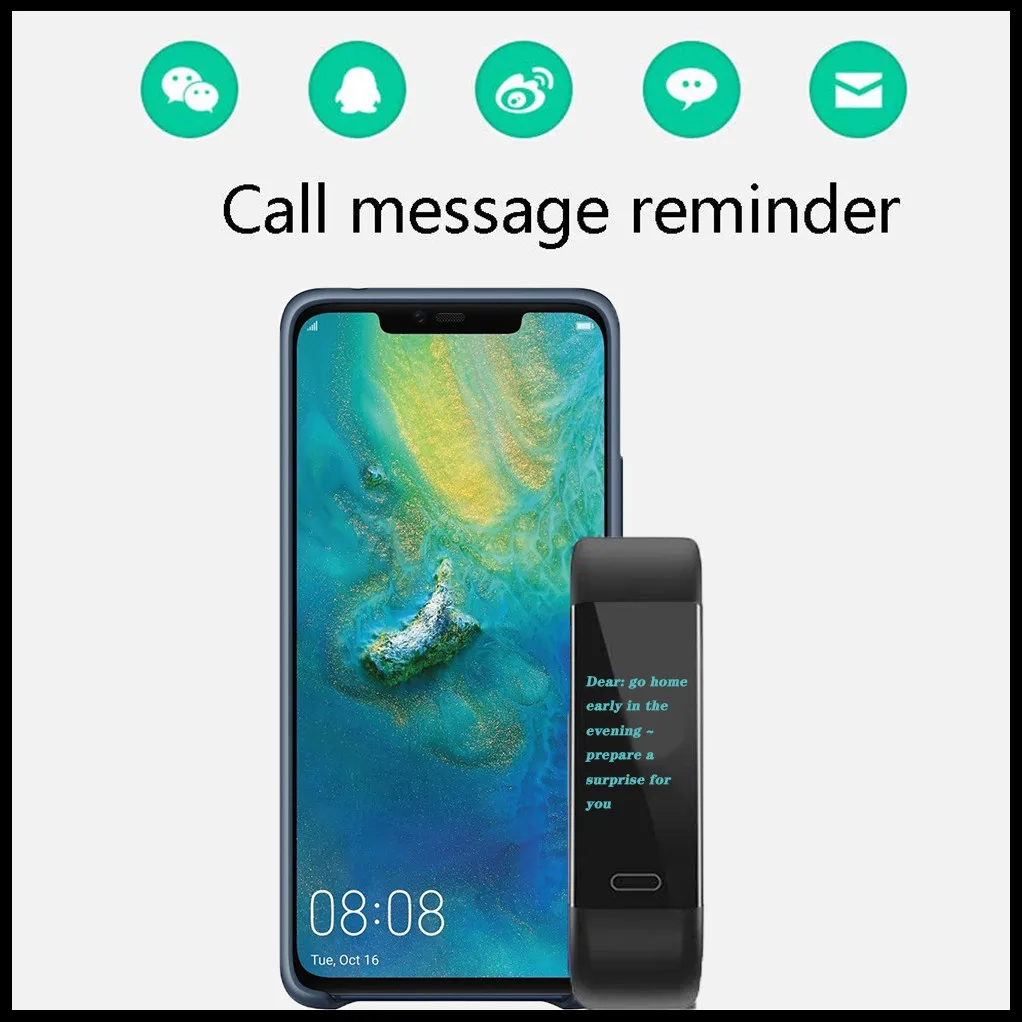 Y59 Смарт-часы браслет сердечный ритм кровяное давление SmartBand фитнес-трекер Браслет для Honor Band vs Q1 SmartWatch