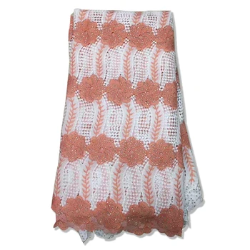 

Swiss Voile Lace in Switzerland tissus African wedding lace fabric white lace dubai LACE fabric high quality for Dress CJB003