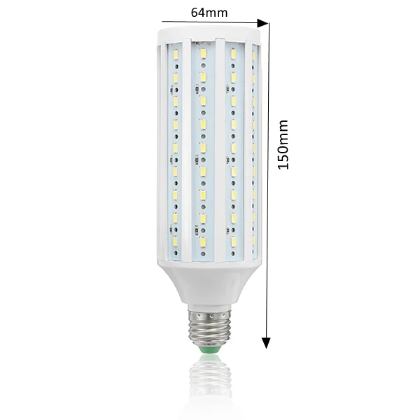 E27 18 Вт SMD5730 1500-2000LM супер Яркость чистый белый светодиодный кукурузы электрическая лампочка, переменное напряжение/DC12-60V