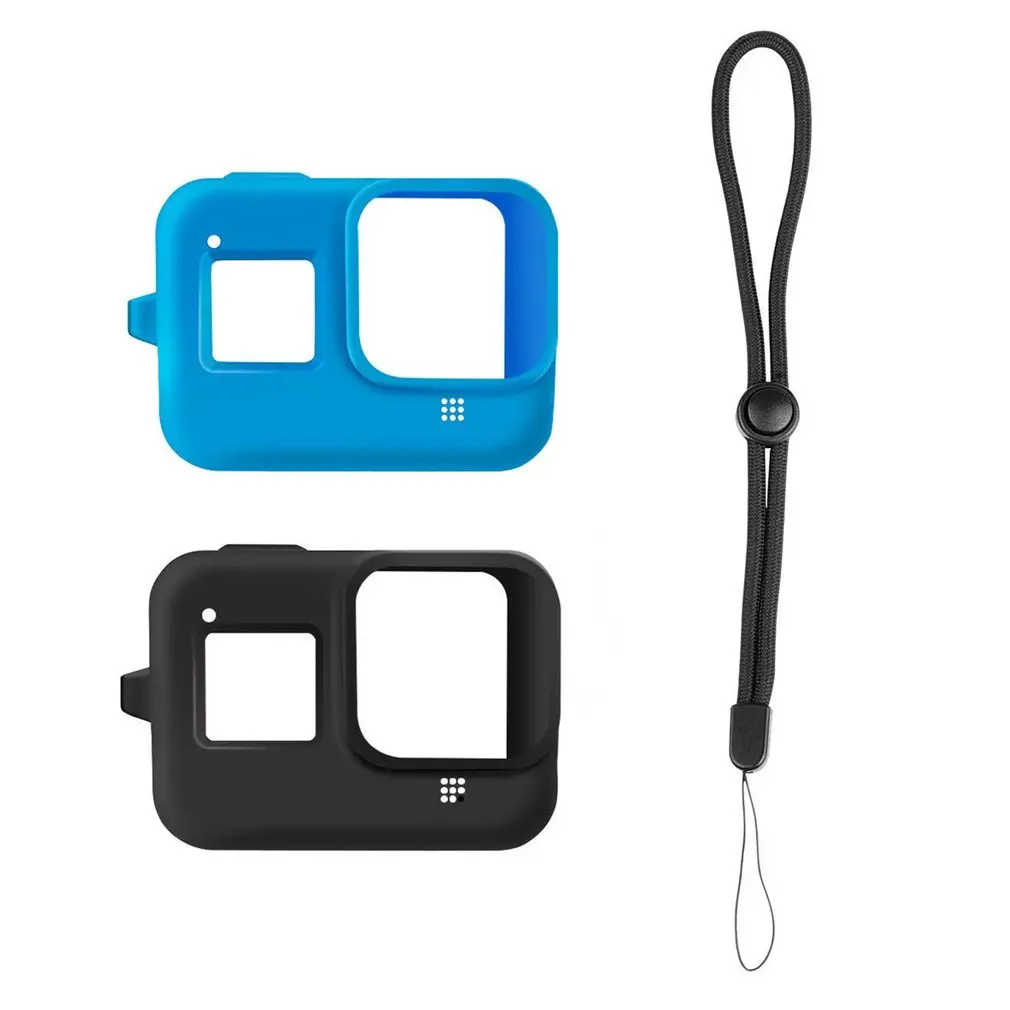 Силиконовый чехол для Gopro Hero 8, черный чехол, защитный чехол для Gopro 8, аксессуары для экшн-камеры