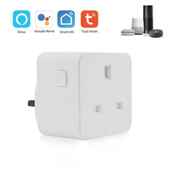 

UK Plug Mobile Phone Wireless WIFI Remote Control Socket Voice Control Timing Smart Socket Smart Home Power Socket