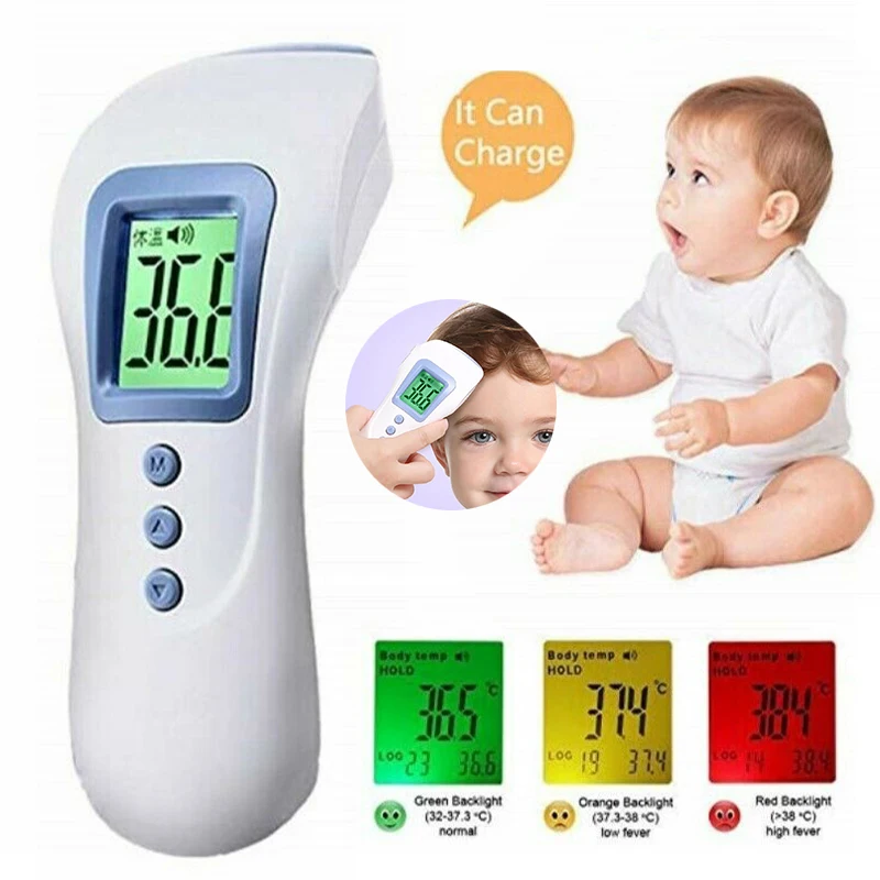 

Non-contact Infrared Forehead Thermometer Electronic Charging Thermometer Gun High Accuracy Digital Temperature Measurement