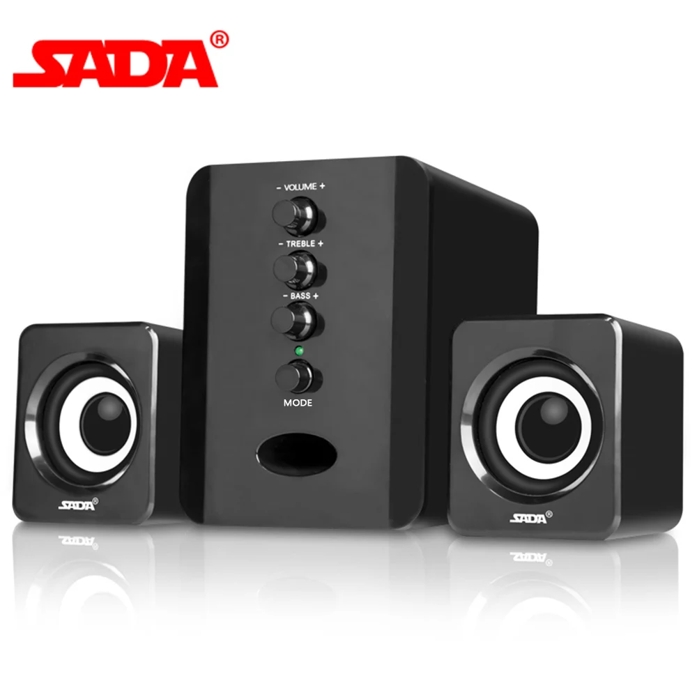 SADA D 202 комбинированные колонки USB проводные компьютерные бас стерео музыкальный