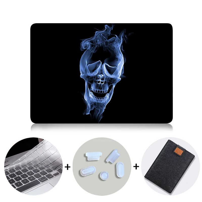 MTT чехол с черепом для Macbook Pro 13 15 дюймов с сенсорной панелью чехол для ноутбука macbook Air Pro retina 11 12 13 15 жесткий чехол - Цвет: MB12