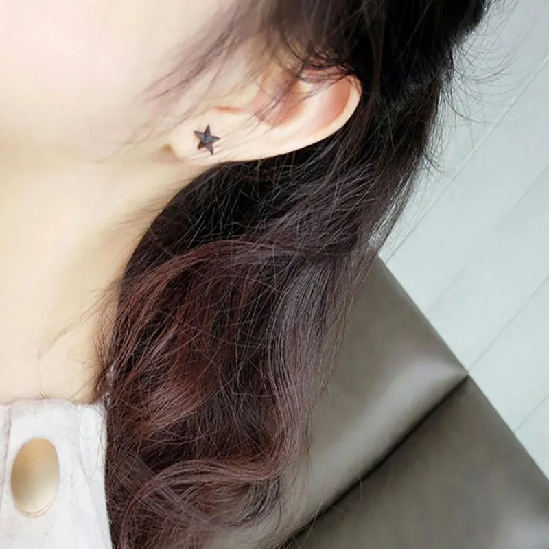 Новые ювелирные изделия серьги черный/Сатурн великолепный комплект Ретро