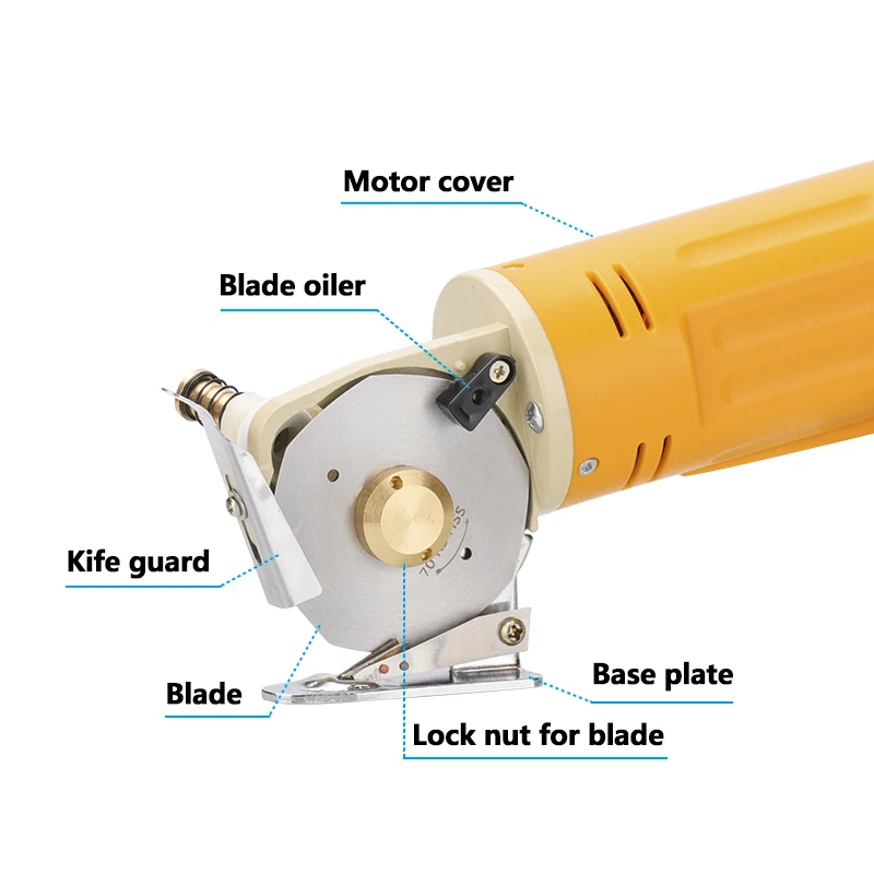 CMCP 전기 가위, 220V 가위, 직물 절단기 키트, 가죽 직물 절단 도구, 70mm, 170W