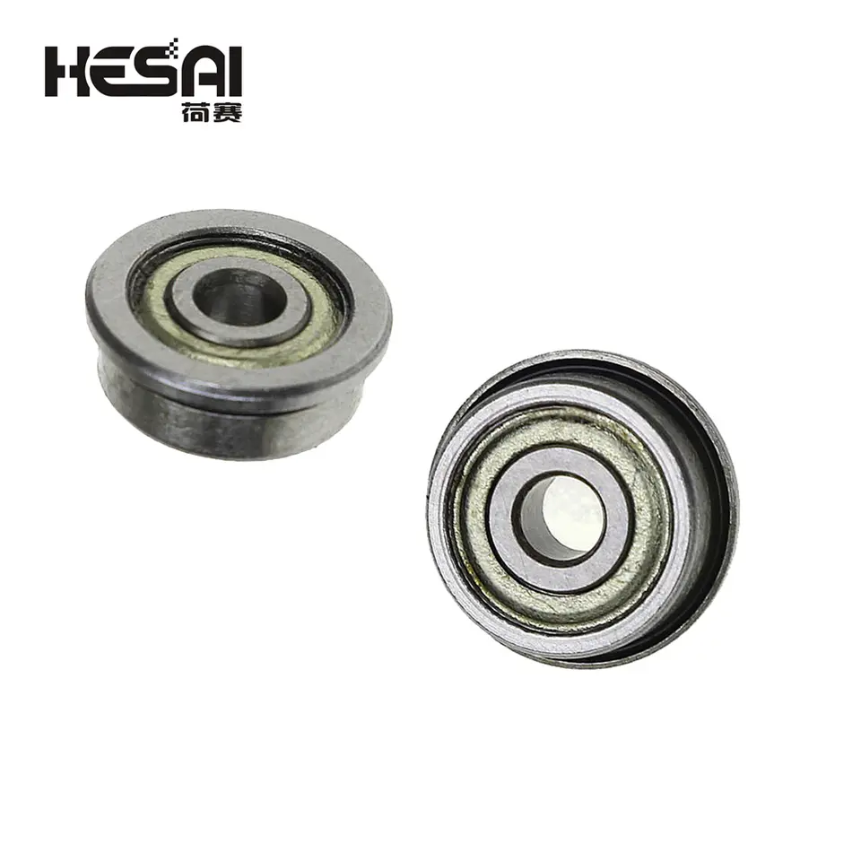 F623ZZ 3mm*10mm*4mm F623 ZZ Miniature Flange Deep Groove Ball Radial Ball Bearing 3x10x4mm 10PCS/Lot image 3