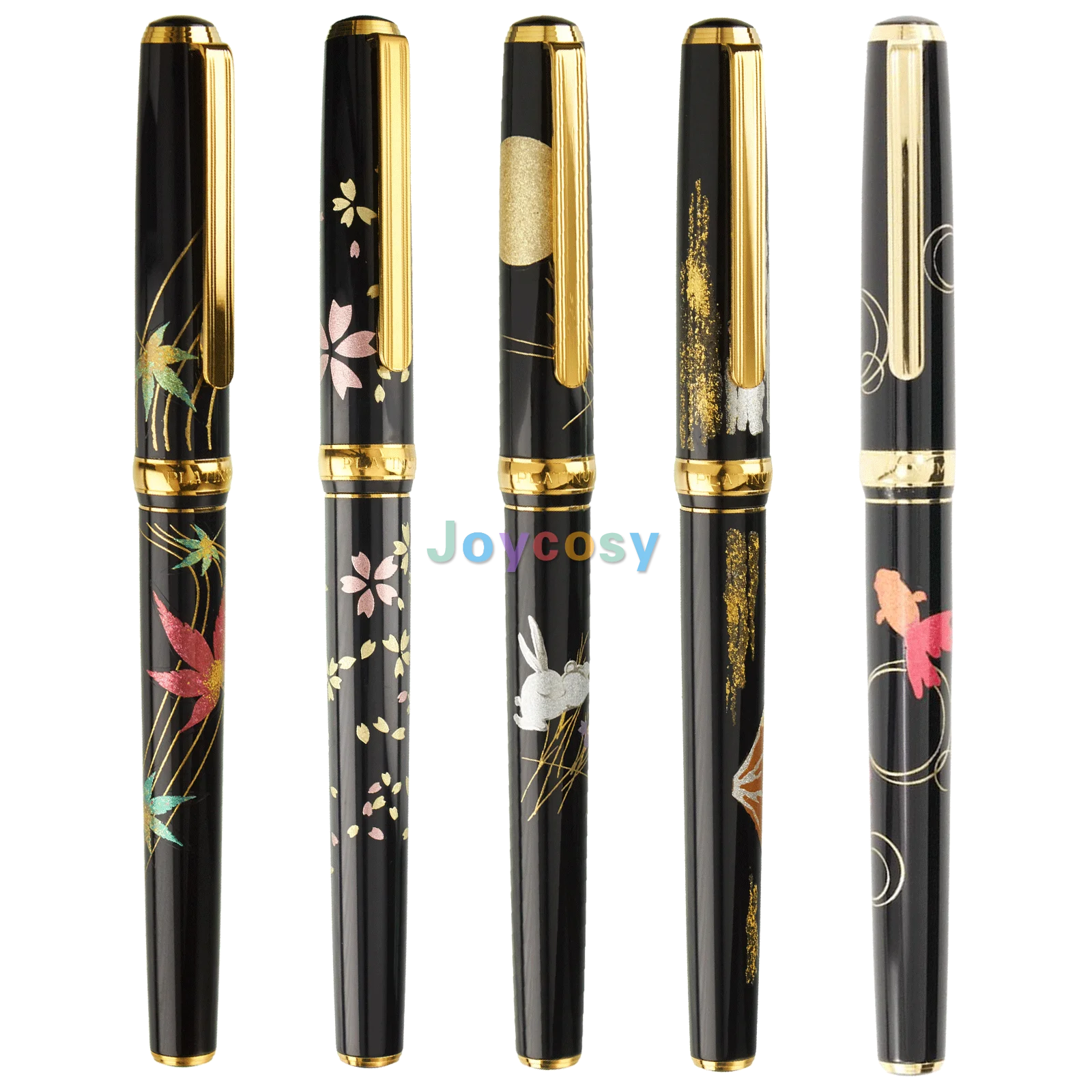 Platinum Makie Fountain Pen Kanazawa Foil Sakurafubuki Red Fuji Moon And Rabbit Maple Goldfish Ptl h 18k Gold Nib Aliexpress