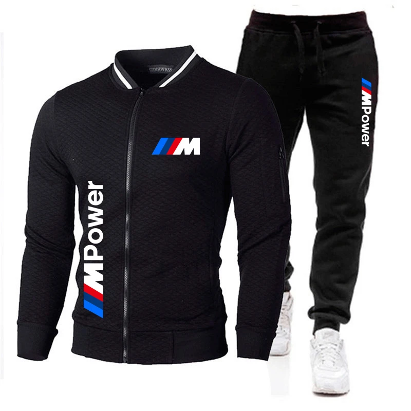 de ropa deportiva BMW hombre, jersey con capucha, pantalones, traje deportivo informal, novedad de 2021|Conjuntos para hombres| -