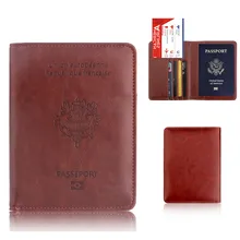 Обложка для паспорта французский популярный стиль качество PU Путешествия бизнес кредитный держатель для карт Обложка на паспорт для документов карта кошелек