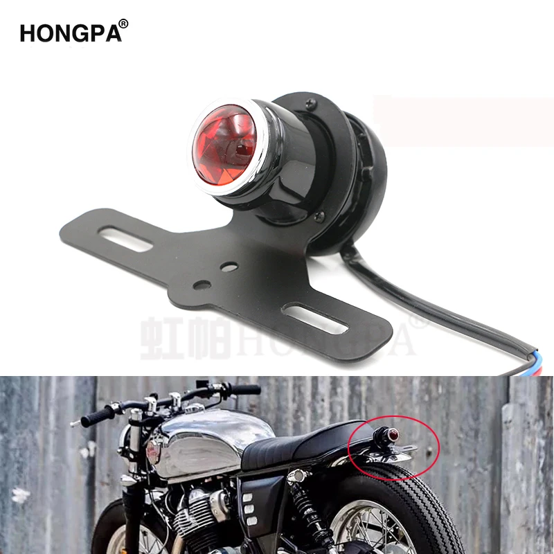 Универсальный светодиодный фонарь для мотоцикла красный задний тормозной